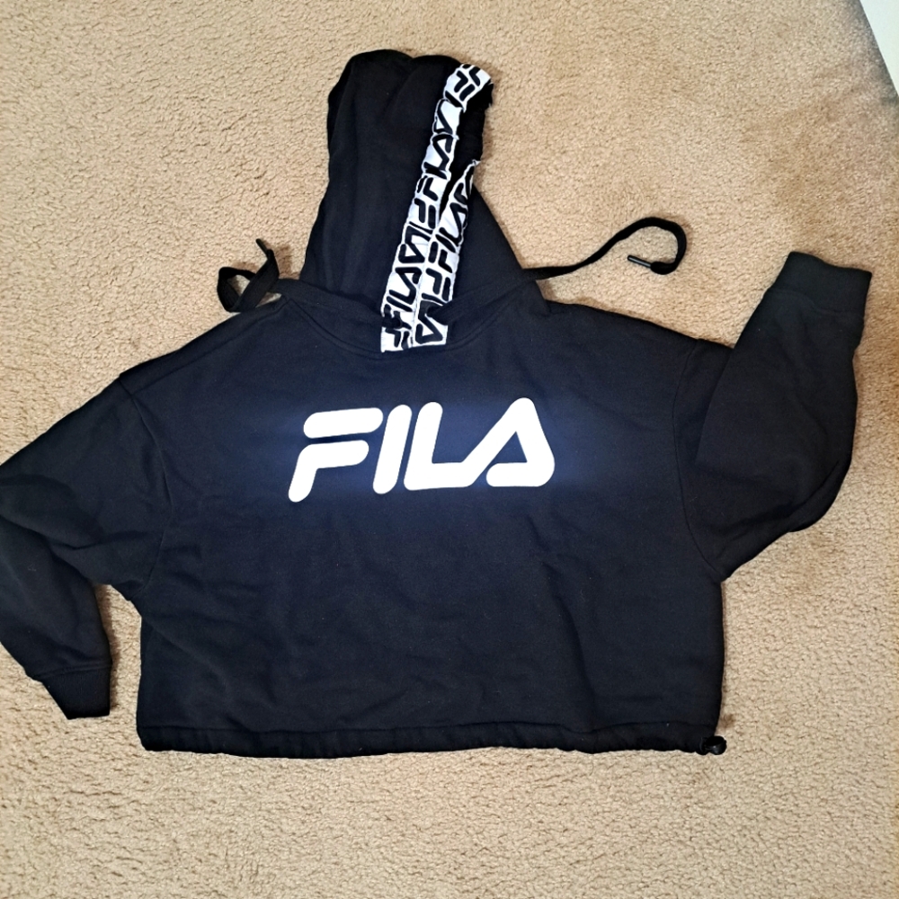 FILA Cropped Hoodie Unisex Jacket